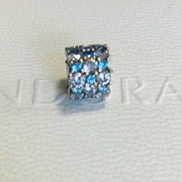 Pandora Silver Charm with Blue Accents - Picture 3 of 7